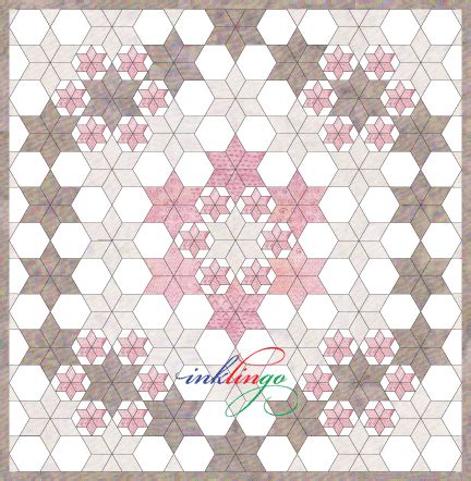 Wednesday Tute 07 Inklingo Pieced Hexagons Quilt With Inklingo