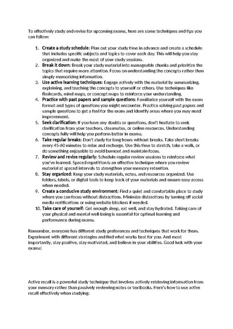 revision   simple guide    techniques  revise