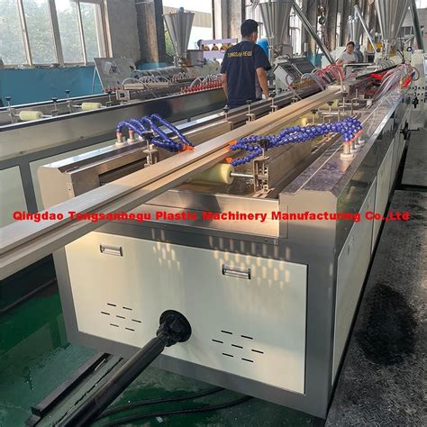 Pvc Wpc Wall Panel Door Frames Extruder Machine Profiles Extrusion Line