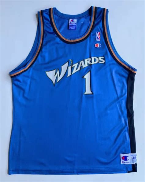 Rod Strickland Washington Wizards Vintage Nba Champion Jersey Size 48