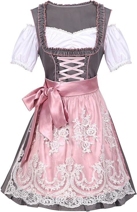 Movawaky Tenue Bavaroise Femme Oktoberfest Bavarois Costume Serveuse