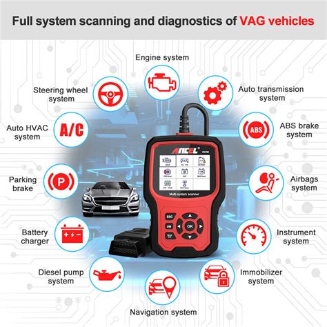 Ancel VD700 Diagnose gerät OBDII Gerät Auto Alle System EPB ABS Scanner