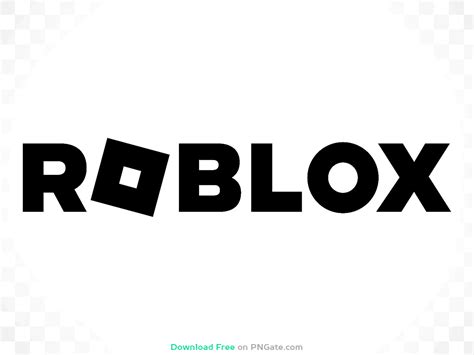 Roblox Logo 2023 Classic Black Horizontal Png Image Download For Free