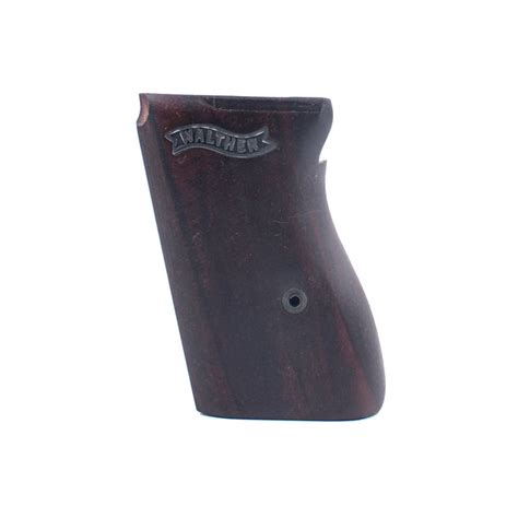 walnut ppk wood silver metal grips