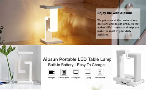 Aipsun Touch Bedside Table Lamps LED Table Lamp Stepless Dimmable