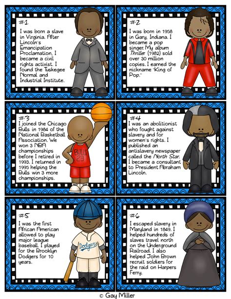 Black History Month Free Printables