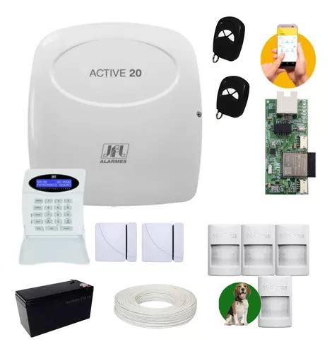 Central Monitorada Active Jfl Ethernet Me Sensores