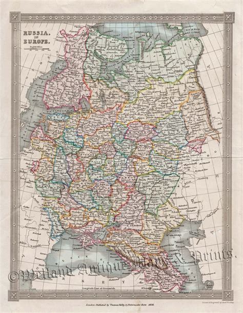 Russia In Europe By Alexander Findley C Welland Antique Maps