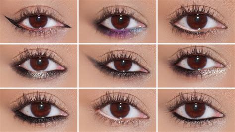 How To 9 Different Eyeliner Styles In LOWER LASH LINE Easy Beginner