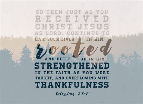 Verse Of The Day Colossians 2 6 7 KJV Highland Park Baptist Church