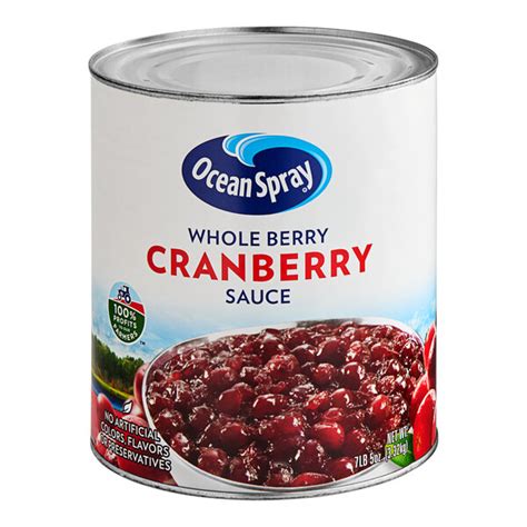 Ocean Spray Whole Berry Cranberry Sauce 10 Can 6 Case