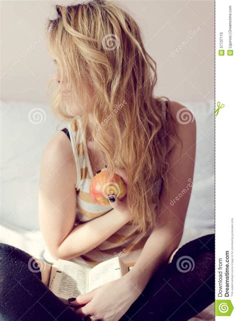 Picture Of Blonde Sexi Female Having Fun Happy Stock Photo Image Of Health Hiding 57737110