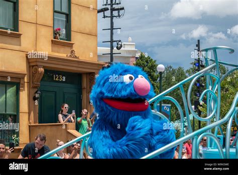 Orlando Florida August 07 2019 Cookie Monster In Sesame Street