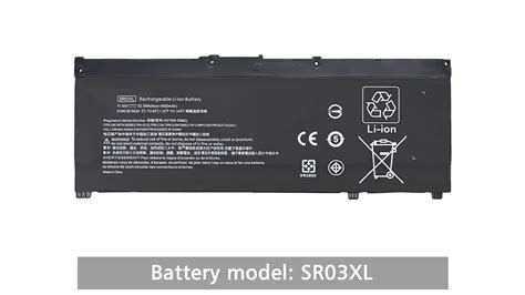 Sr03xl Laptop Battery For Hp Pavilion Gaming Omen 15 17 Hstnn Db8q