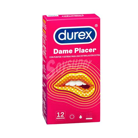 Durex Preservativos Dame Placer con puntos y estrías Caja 12 unidades