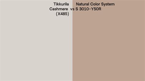 Tikkurila Cashmere X Vs Natural Color System S Y R Side By