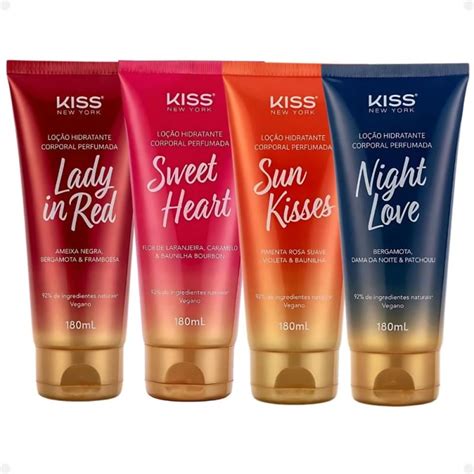 Kit Body Splash Loção Hidratante Kiss New York 8