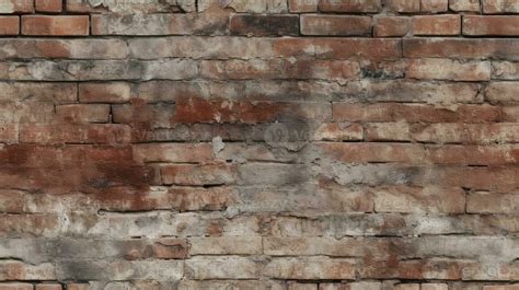 Red Brick Wall Seamless Background Texture Pattern For Continuous