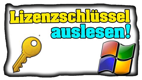 Windows Lizenzschl Ssel Auslesen Produktkeys Herausfinden