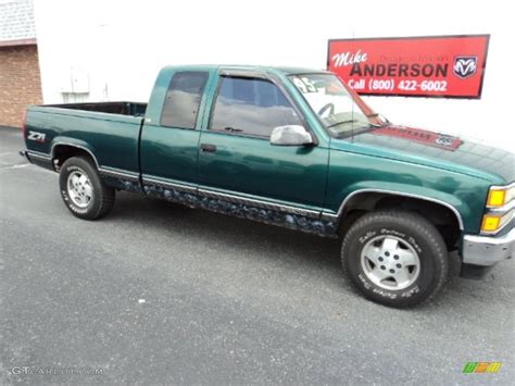 1995 Forest Green Metallic Chevrolet C K K1500 Silverado Extended Cab 4x4 83692992 Photo 2