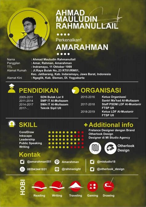 Detail Desain Contoh Cv Menarik Koleksi Nomer