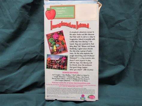 BARNEY BARNEYS Imagination Island VHS 1999 Classic Collection EUR