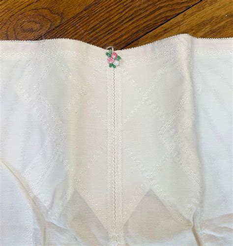 Vintage 60s Playtex Lycra Girdle Long Leg Panty Girdle Double Diamonds