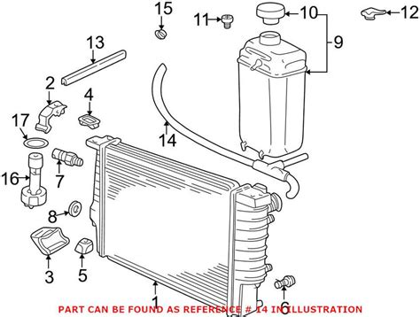 BMW Engine Coolant Overflow Hose Genuine BMW Genuine BMW 17111427156