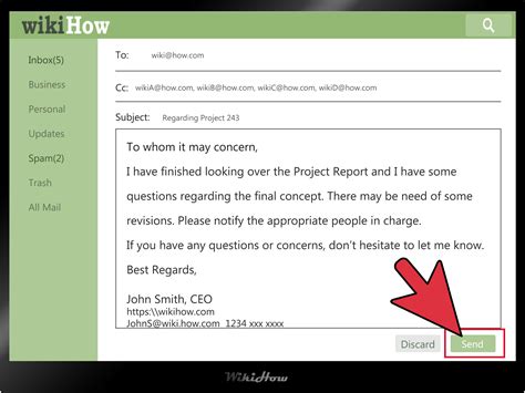 How To Write A Professional Email With Pictures Wikihow