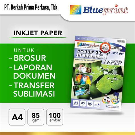 Jual Blueprint Kertas Inkjet Paper 85 Gsm A4 Di Seller Blueprint