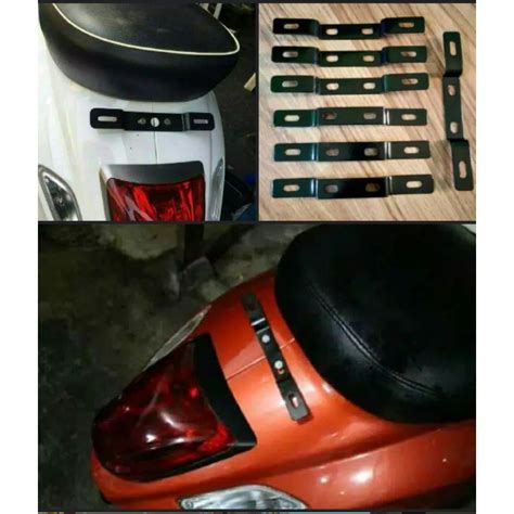 Jual Dudukan Plat Nomer Vespa Matic Bracket Plat Nomer Vespamatic