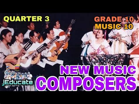 New Music Composers And Song Composers Quarter Iii Module Part