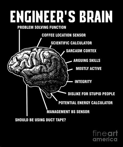 Engineers Brain Engineering Engineer T Digital Art By Thomas Larch