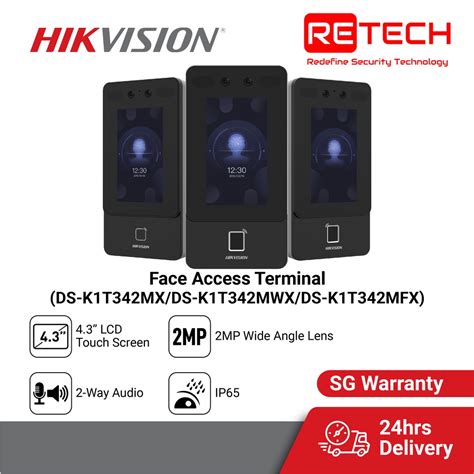 Retech HIKVISION 2MP Face Recognition Terminal DS K1T342MX DS