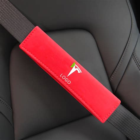 Tesla Funda Suave Para Cintur N De Seguridad De Autom Vil