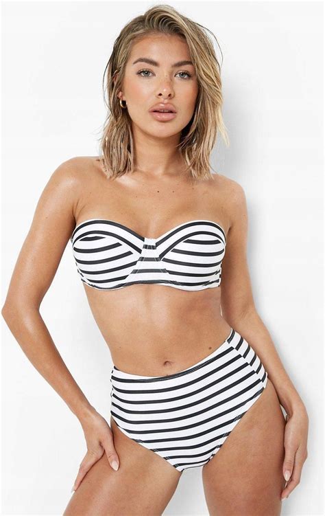 W Paski Jtd NE4 M Boohoo Dół Od Bikini Ceny i opinie Ceneo pl