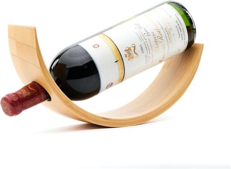 Amazon Ohbee Kitchen Wine Bottle Rack Bamboo Single Bottle Self