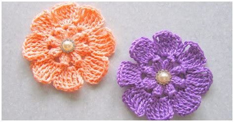 How to Crochet Popcorn Stitch Flower - Crochet Kingdom