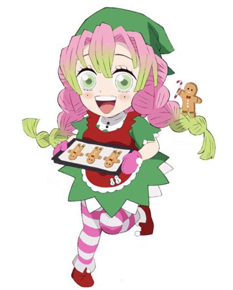 Offical Christmas Kanroji Mitsuri Chibi Art Chibi Chibi Characters