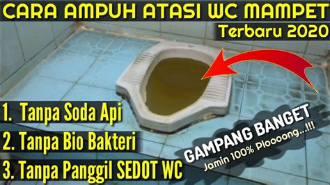 Cara Mengatasi WC MAMPET Jamin BERHASIL 100 TANPA SEDOT WC Tanpa Soda