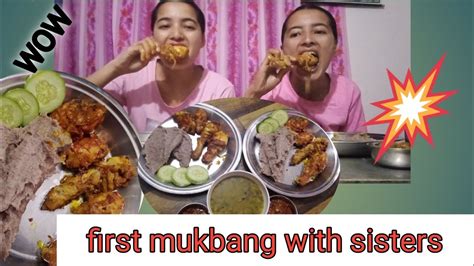 Our First Mukbang Chicken Leg Pieces 🍗 Baquet Porridge🍚slice Of