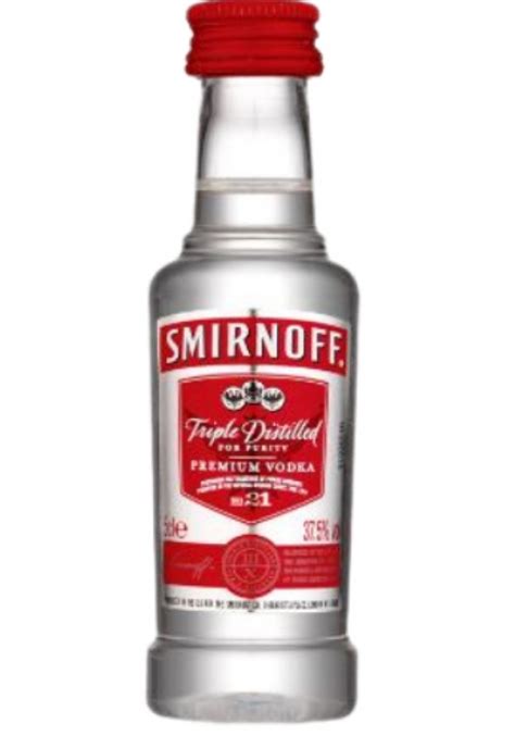 Smirnoff Red Label Vodka Miniatures Ml X