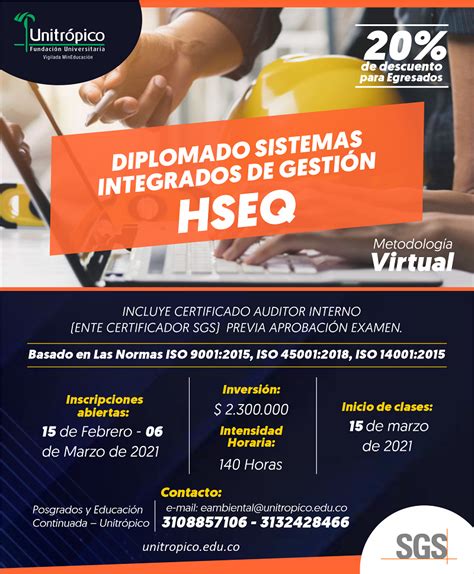 Diplomado Sistemas Integrados De Gestión Hseq