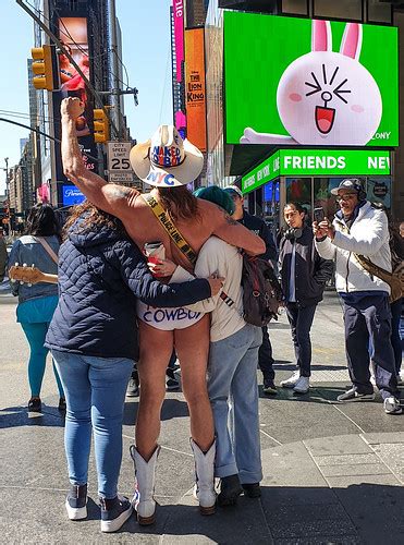 The famous Naked Cowboy of Times Square Sławny Nagi Kowb Flickr