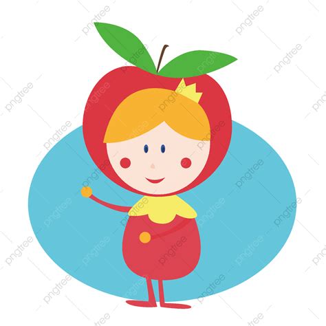 Princess Cartoon Clipart Transparent Background Apple Princess Cartoon