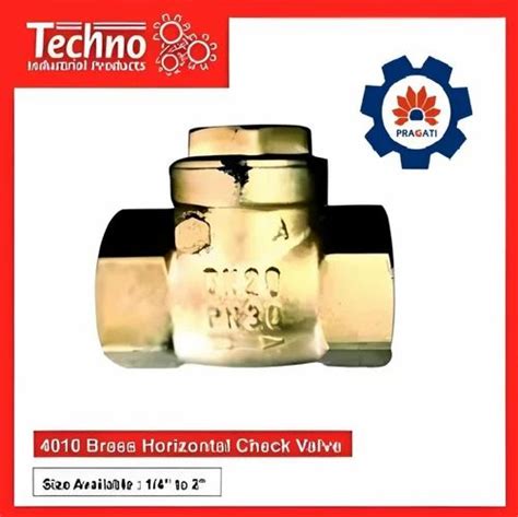 Brass Horizontal Check Valve 4010 At Rs 180piece Brass Ball Check Valve In New Delhi Id