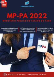 Provimento Efetivo Concursos Apostila Mp Pa T Cnico Pedagogo