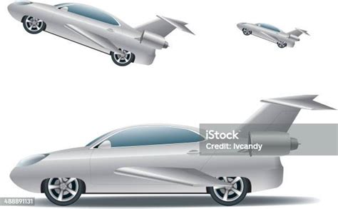 Flying Car Stock Illustration Download Image Now Flying Car Car