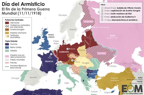 Cuatro Mapas Sobre La Primera Guerra Mundial N N Cambios En Las