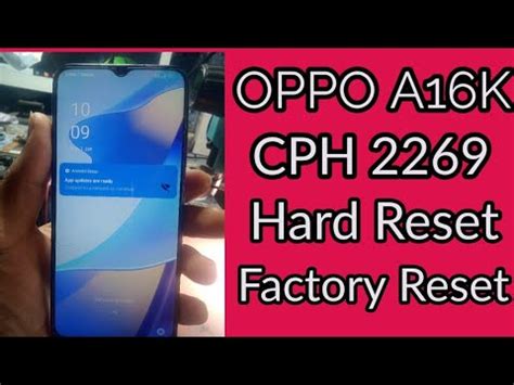 Oppo A K Cph Hard Reset Pattern Unlock Oppo A Factory Reset